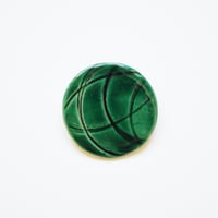 Image 2 of Round Geo ceramic brooch #41