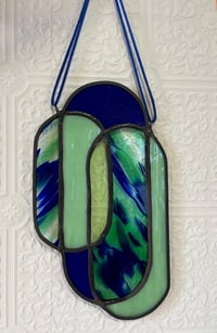 Nested Ovals in Blue