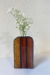 Small Orange Bud Vase