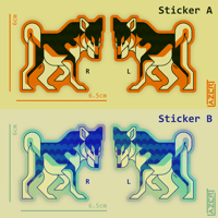 Image 2 of Angular Shiba Inu  - Stickers