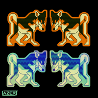 Image 1 of Angular Shiba Inu  - Stickers