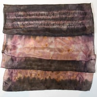 Image 5 of Ametrine  - Ecoprint and botanical dyed silk scarf
