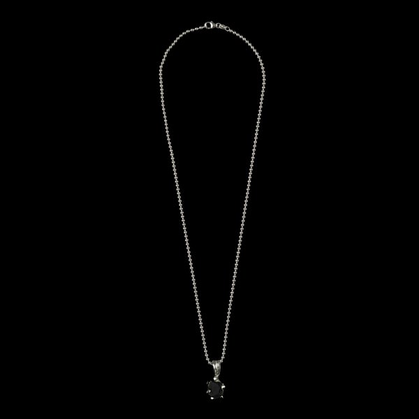 Image of BLACK SPINEL SOLITUDE NECKLACE