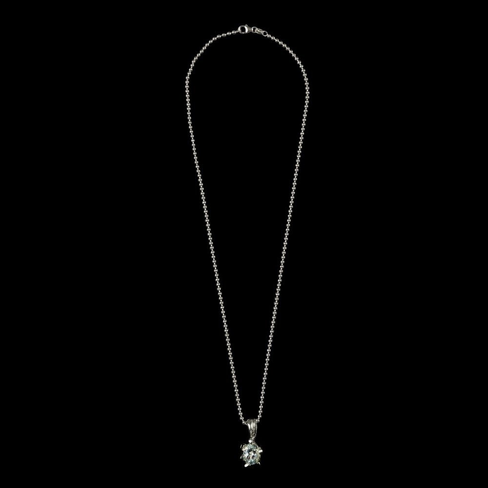 Image of AQUAMARINE SOLITUDE NECKLACE 