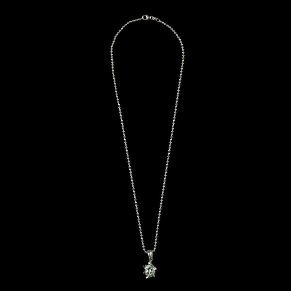 Image of AQUAMARINE SOLITUDE NECKLACE 