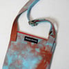 Butterfly turquoise and rust - shoulder bag for phone