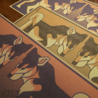 Image 4 of Angular Shibas - Multicolor Mini Art Prints