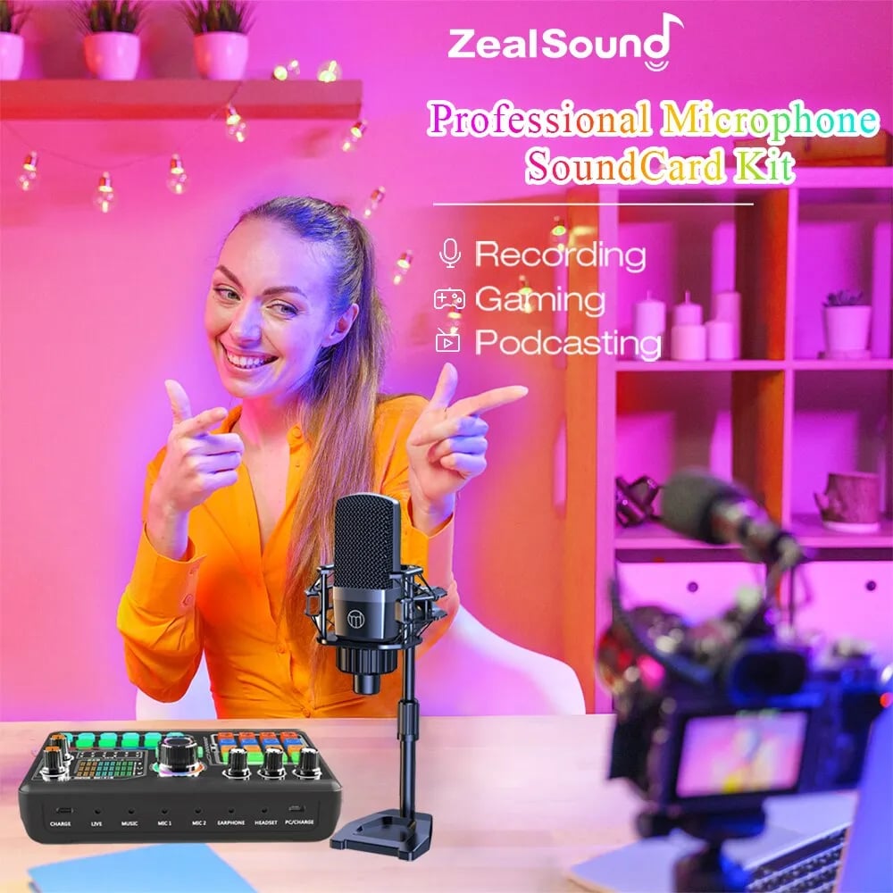 Zealsound Professional Podcast Microphone 