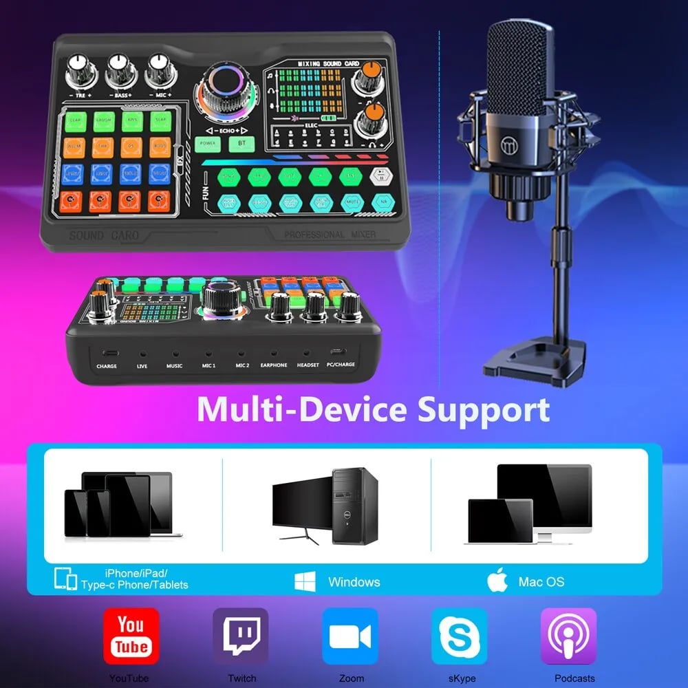 Zealsound Professional Podcast Microphone 