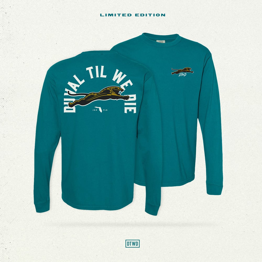 Image of DTWD - arch tee - teal long sleeve
