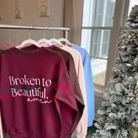 Image 1 of Broken to Beautiful, AMEN - Cranberry