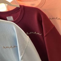 Image 3 of Broken to Beautiful, AMEN - Cranberry