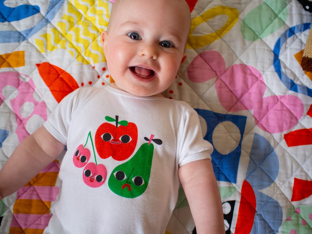 Image of Fruity Peach Bum Rompers