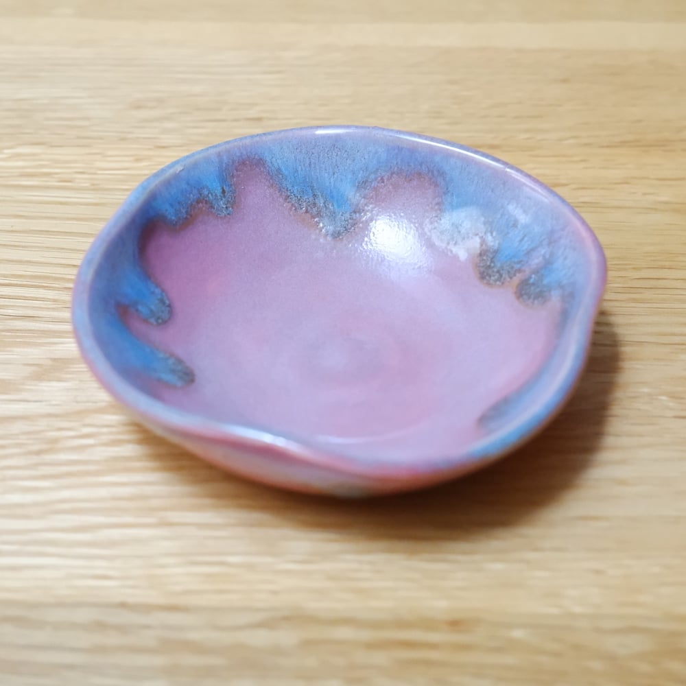 Pink Drip Ring Dish