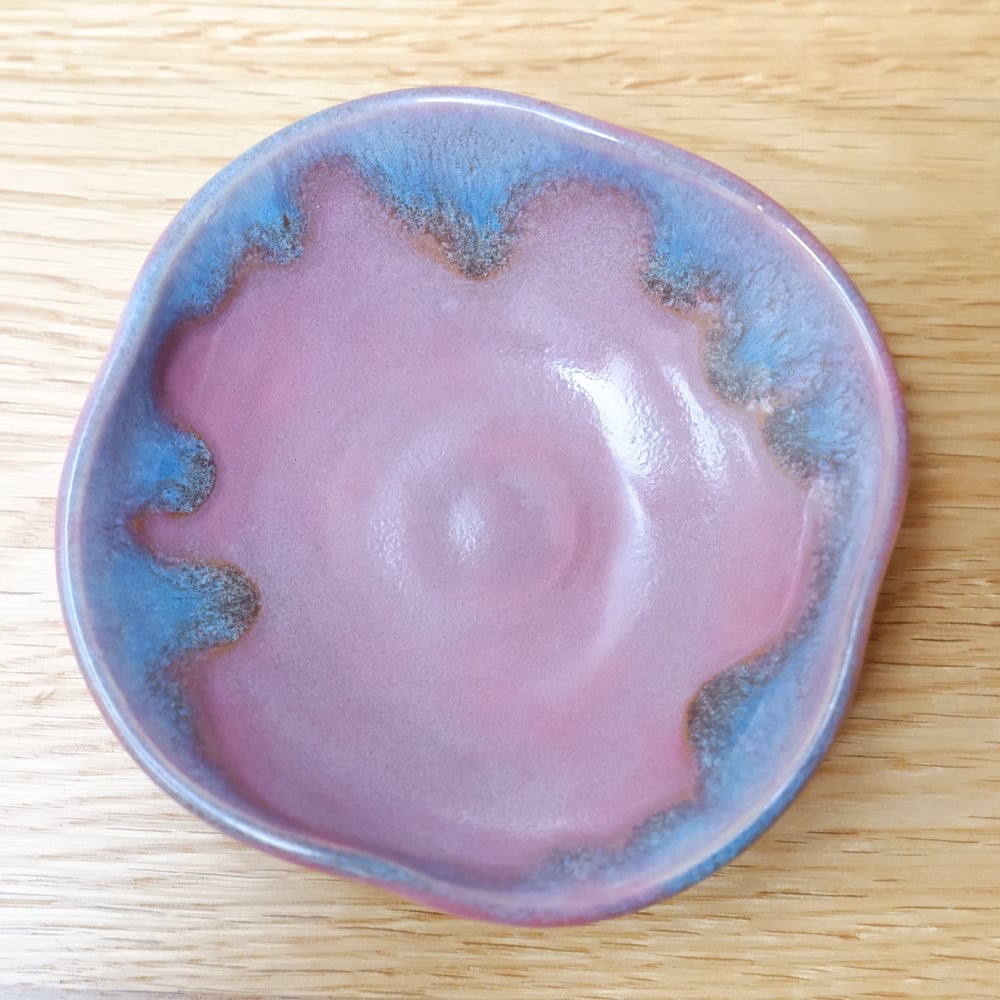 Pink Drip Ring Dish