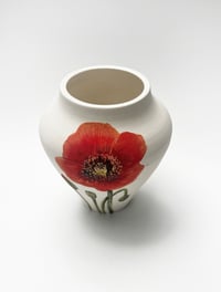 Image 2 of Single red poppy I, 12 cm tall.