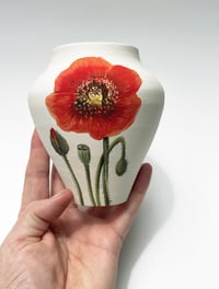 Image 4 of Single red poppy I, 12 cm tall.