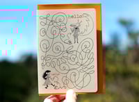 Image 1 of Uncle Crocky's 'Hello!' Greeting Card - Story on back