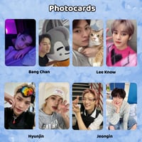 Photocards: Bang Chan, Lee Know, Hyunjin, Jeongin