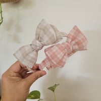 Image 3 of Pink & Stone gingham headbands