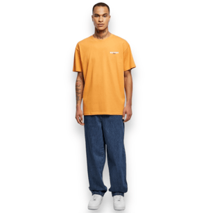 Image of ORANGE ESTABLISHED HEAVY OVERSIZED TEE