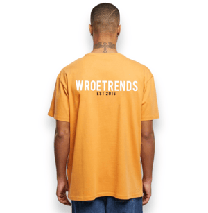 Image of ORANGE ESTABLISHED HEAVY OVERSIZED TEE
