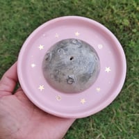 Image 1 of Moon incense holder with golden