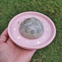 Image 2 of Moon incense holder with golden
