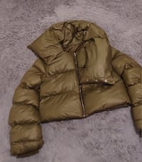 Image 1 of Wrap neck jacket.