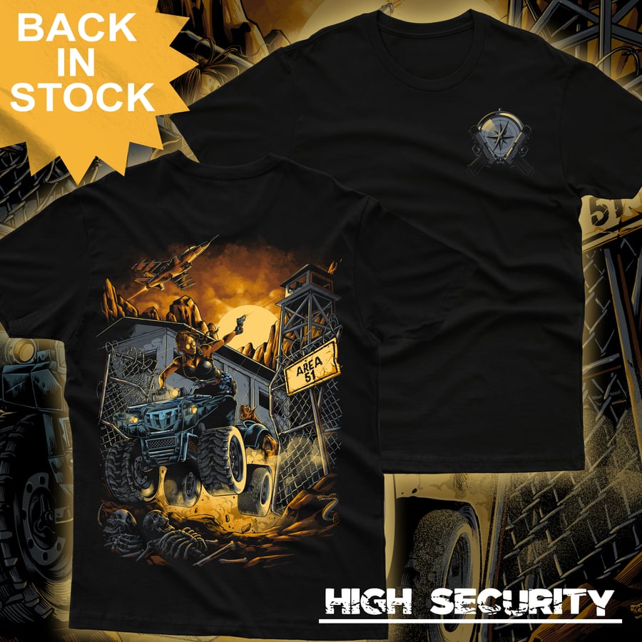 Image of HIGH SECURITY T-shirt (Front / Back) 