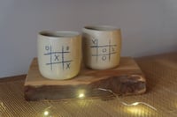 Image 2 of Tic-tac-toe espresso mug.