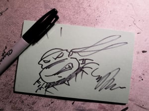 Image of ORIGINAL SIGNED TURTLE HEAD SKETCH