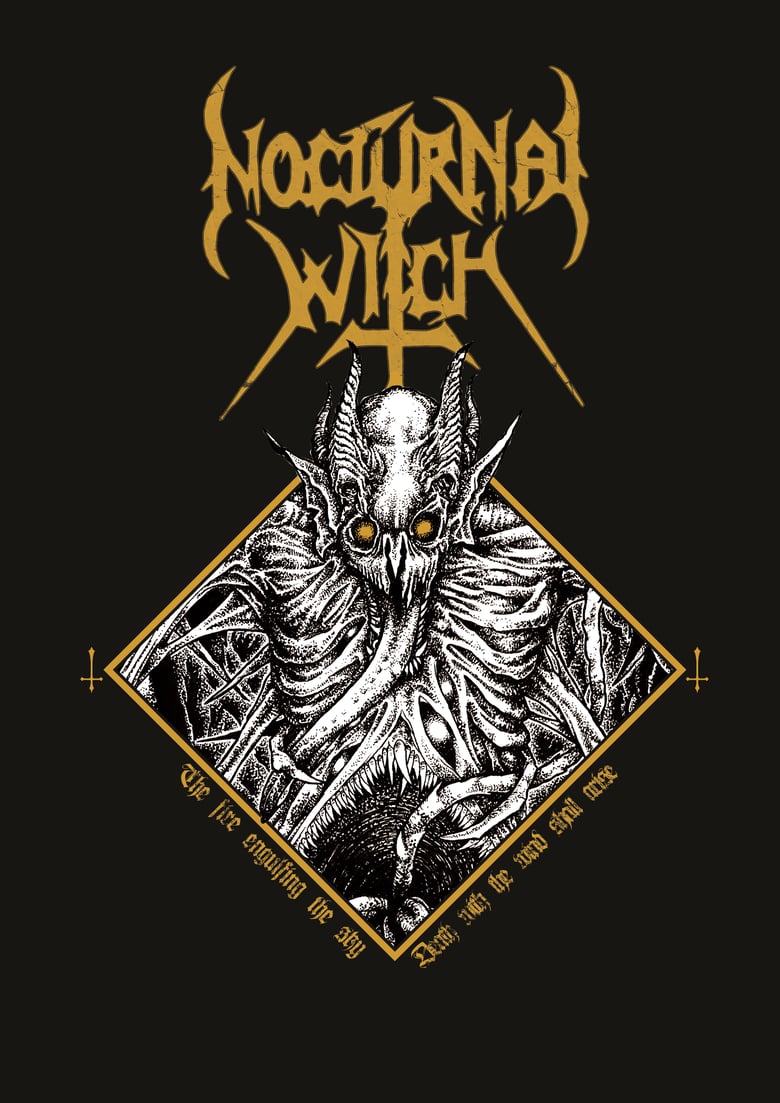 Image of Nocturnal Witch Shirt Gold Logo