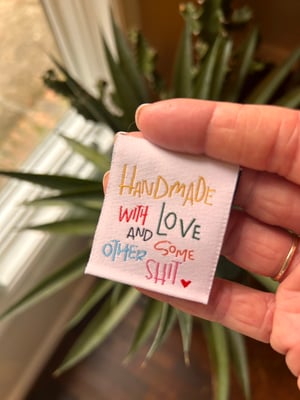 Image of Handmade with Love and Some….(Sewing Label Pack)
