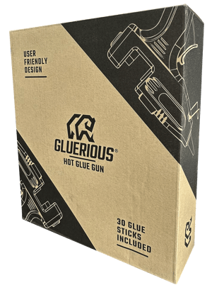 Gluerious Mini Hot Glue Gun with 30 Glue Sticks