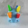 Blue "kawaii" Colorful Stegosaurus