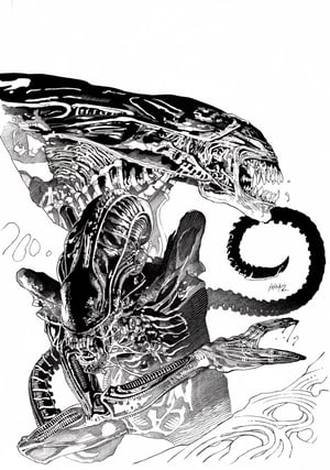 Image of *NEW* ALIEN: INK- 13x19 LIMITED Print (signed) <font color="yellow">NEW</font>