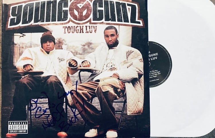 The Young Gunz Autographed 12” Vinyl Album “Tough Luv” - Young Chris ...