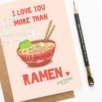 Image 2 of Frog Ramen Love Card