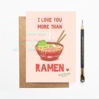 Image 1 of Frog Ramen Love Card