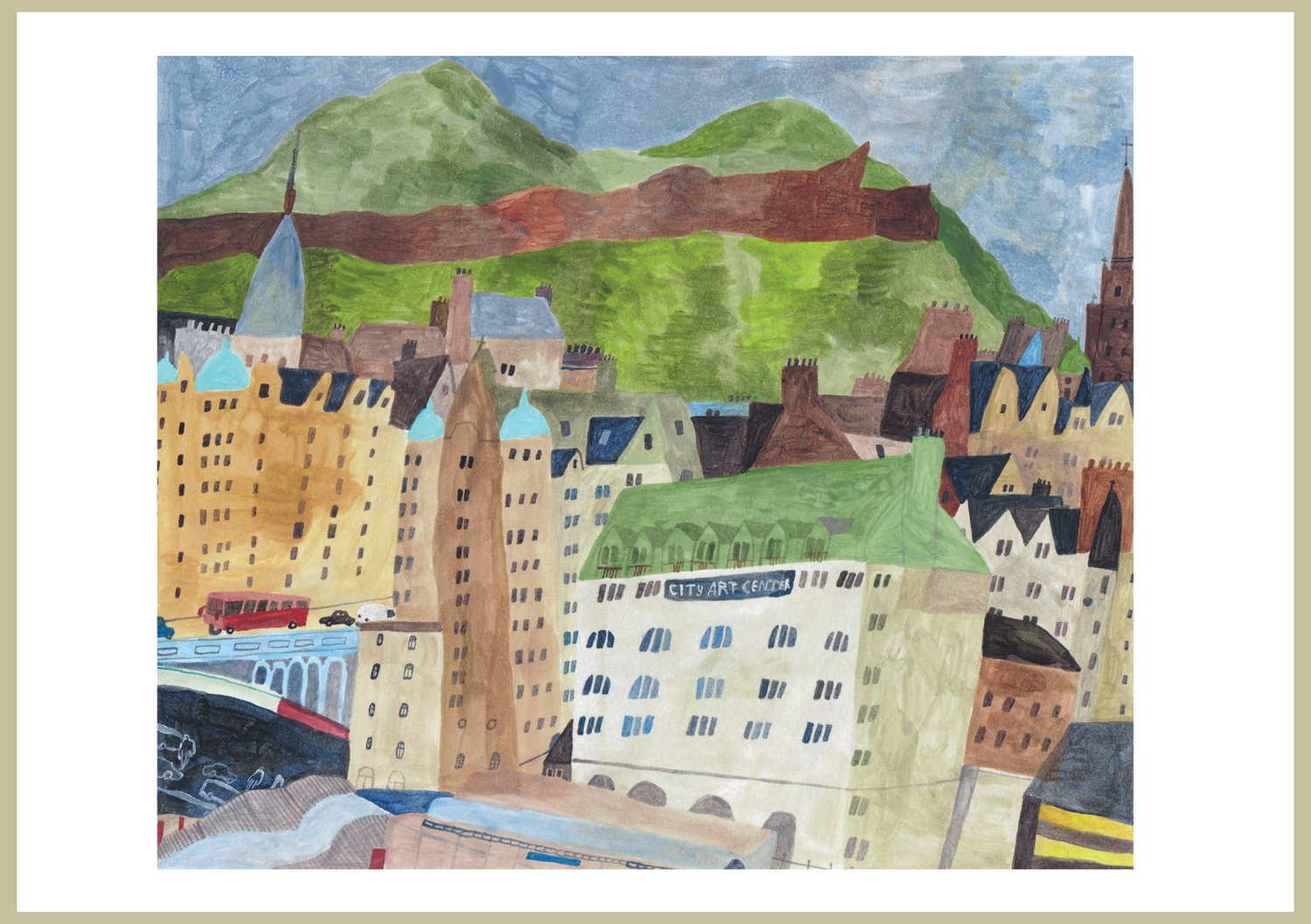 Image of Edinburgh, A4 Giclee print