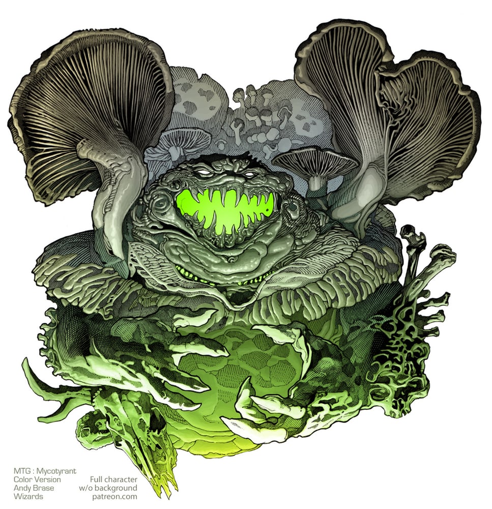Image of *NEW* Mycotyrant PLAYMAT- Magic (signed) <font color="red">SOLD OUT</font>