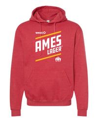 AMES LAGER Heather Cardinal Hoodie