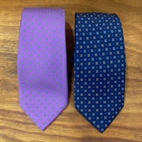 Corbata con estampado de micro flores