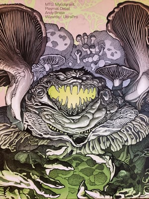 Image of *NEW* Mycotyrant PLAYMAT- Magic (signed) <font color="red">SOLD OUT</font>