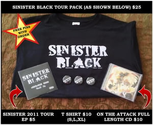 Image of Sinister Black 2011 Tour Pack
