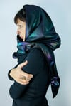 Hooded scarf// magic velour