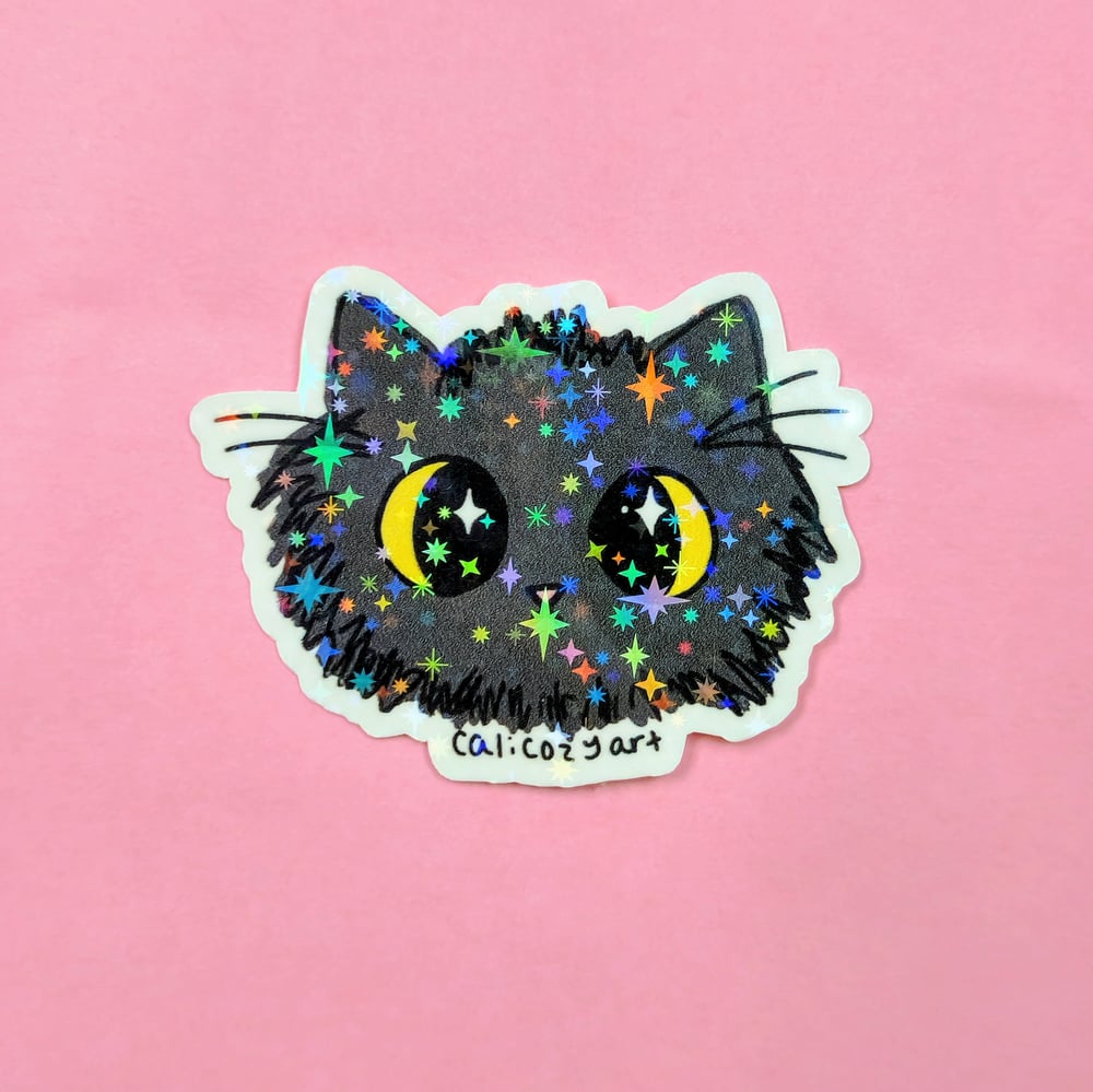 Image of Black Kitty Sticker