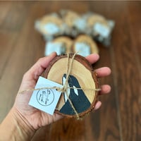 Image 1 of Coastal Coaster - Orca  or Sitka Tree - set of 2
