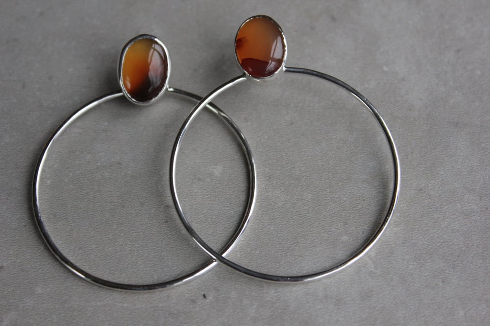 Image of Carnelian Hoops